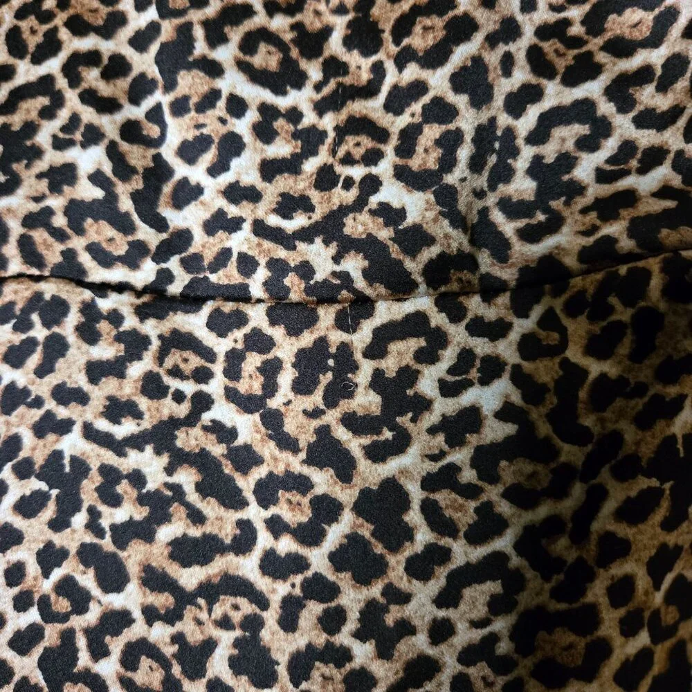 Rachel Zoe Womens Leopard‎ Print Button-Up Blouse Medium